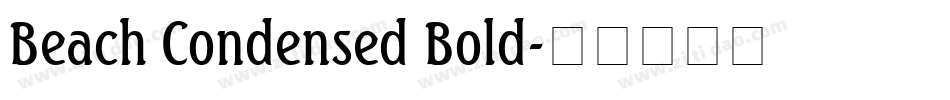 Beach Condensed Bold字体转换